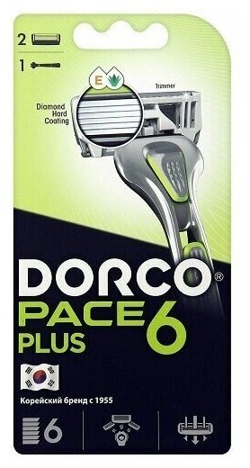 Мужской станок для бритья Dorco Pace 6 Plus