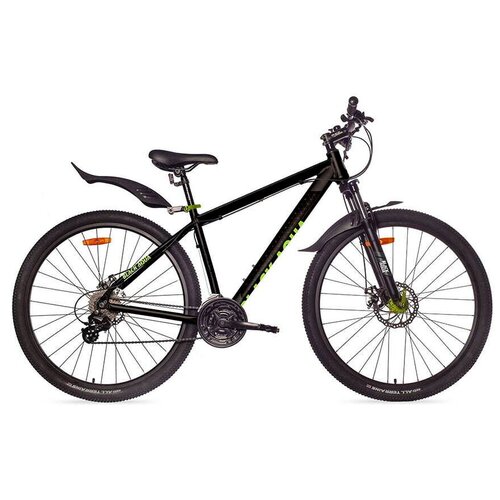 Велосипед горный с колесами 29 Black Aqua Cross 2992 D matt GL-504D рама 18 черный-салатовый 2022 год 3158600₽