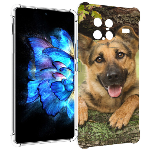 Чехол MyPads Собака-на-дереве для Vivo X Note 5G задняя-панель-накладка-бампер