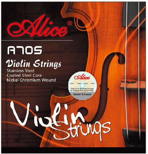 Alice A705 Струны для скрипки, обмотка из сплава алюминия