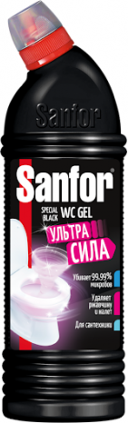 Чистящий гель Sanfor WC Gel Special Black, для туалета, 1 л
