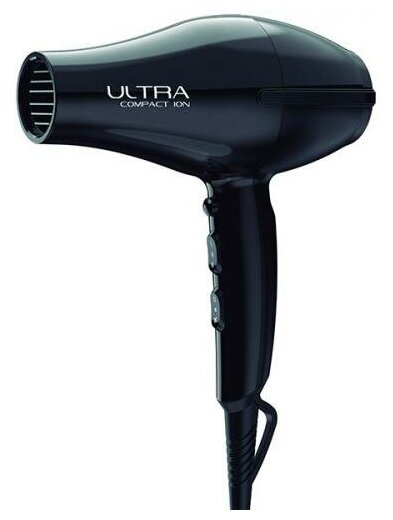 Электрофен Ga.Ma Ultra Compact Ion – JC для волос, черный, 2200 Вт - фотография № 4