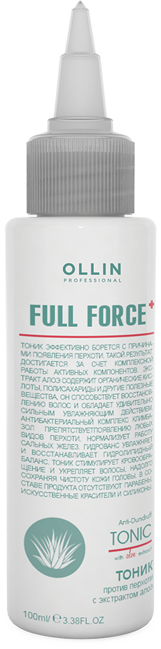 Ollin Prof Full Force Тоник против перхоти с экстрактом алоэ 100 мл 1 шт