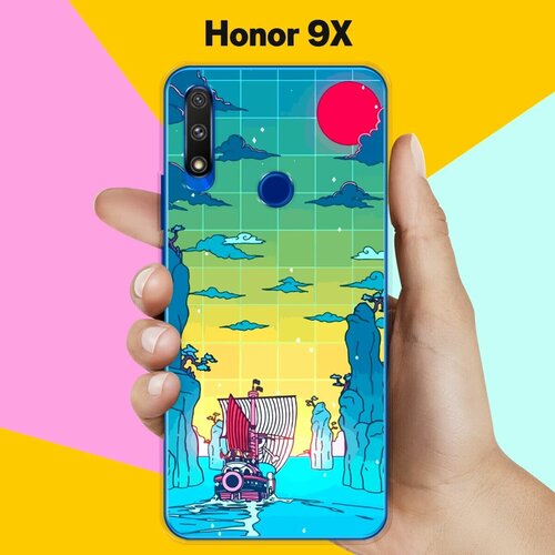 Силиконовый чехол на Honor 9X Пейзаж 30 / для Хонор 9 Икс