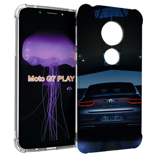 Чехол MyPads renault рено 1 для Motorola Moto G7 Play задняя-панель-накладка-бампер