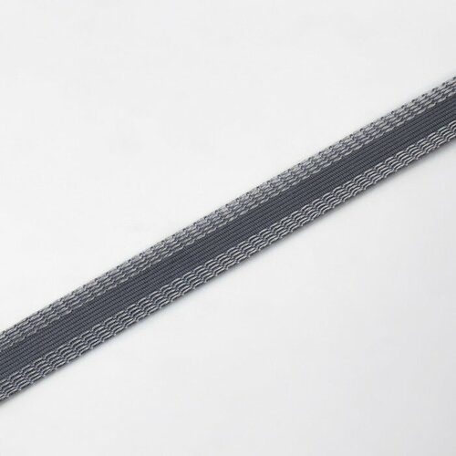 FlowMe Лента для подгибания швов, термоклеевая, 25 мм, 100 см, цвет серый
