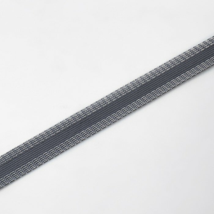 Лента для подгибания швов, термоклеевая, 25 мм, 100 см, цвет серый 5 шт