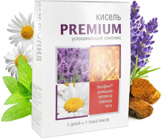 Кисель Гармония PREMIUM Успокаивающий комплекс порционный, 20 г, 7 уп.