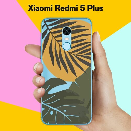 Силиконовый чехол на Xiaomi Redmi 5 Plus Цветы / для Сяоми Редми 5 Плюс