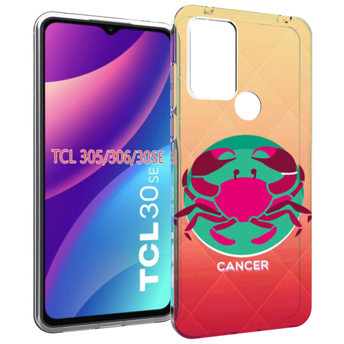 чехол mypads знак зодиака рак 3 для tcl 30se tcl 305 tcl 306 tcl 30e задняя панель накладка бампер Чехол MyPads знак зодиака рак 4 для TCL 30SE / TCL 305 / TCL 306 / TCL 30E задняя-панель-накладка-бампер