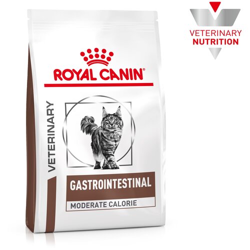 Сухой корм для кошек Royal Canin Gastrointestinal Moderate Calorie, при проблемах с ЖКТ, при чувствительном пищеварении 2 шт. х 2 кг