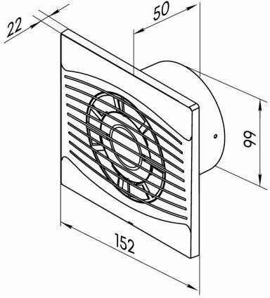 Вентилятор вытяжной Zernberg Kvarz 100 сверхтонкий - фотография № 5