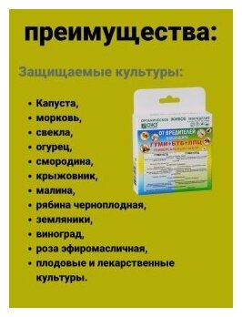 Гуми + БТБ + ЛПЦ 56г Универсальный набор от вредителей огородных, садовых и декоративных культур ОЖЗ. Удобрение. 1 упаковка - фотография № 3