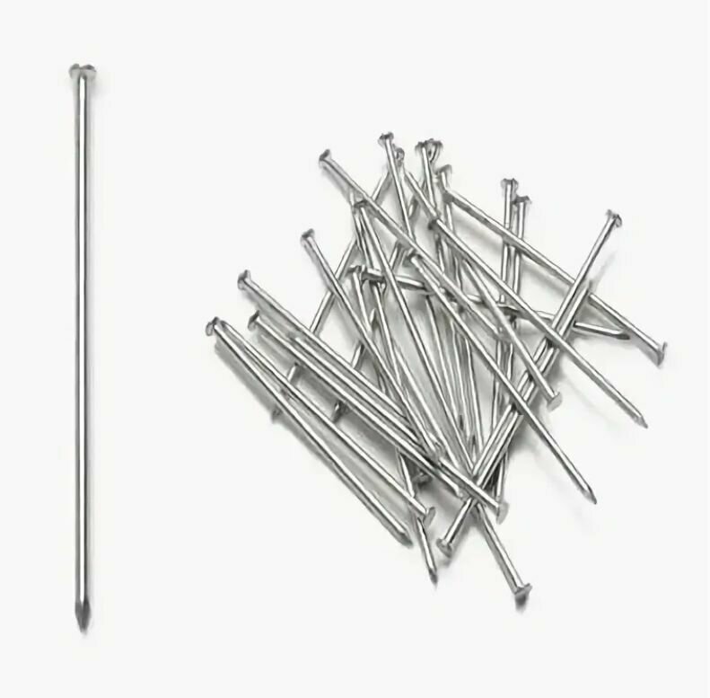 фото Гвозди финишные оцинков. DIN1152 1.8*50мм (пакет 100г)