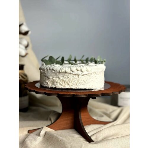 Подставка для торта, тортовница разборная 27 см. Мокко