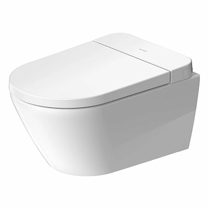 Duravit d-neo унитаз подвесной 370x570 мм, безободков с крышкой-биде, пульт ду, функция биде, подогрев, подсветка, 220в, цвет: белый (акция со склада ) 654000012004300