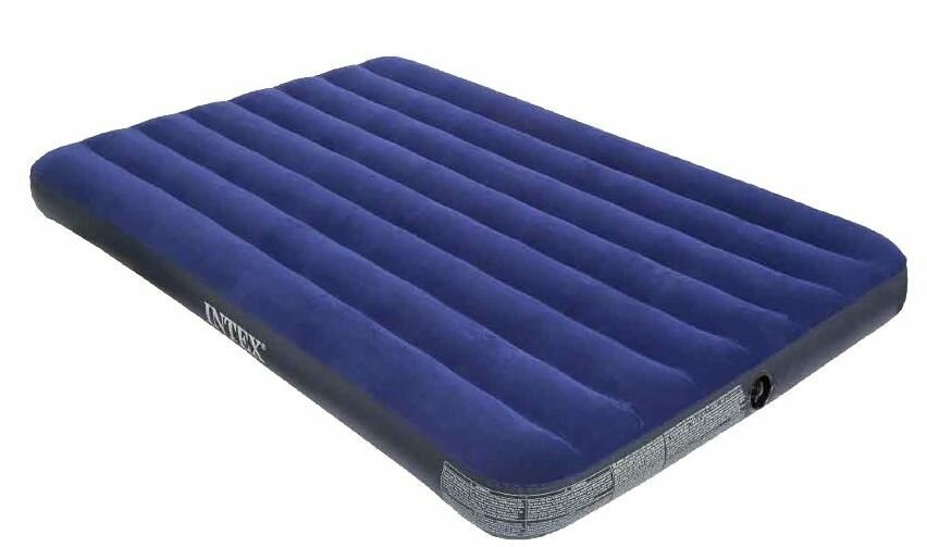 Матрас кемпинговый флок 137х191х25 см без насоса (64758) INTEX