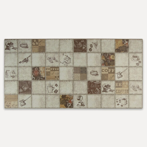 Изображение товара Панель ПВХ GRACE "Эспрессо", влагостойкая, рельефная, глянцевая, 955x480 мм