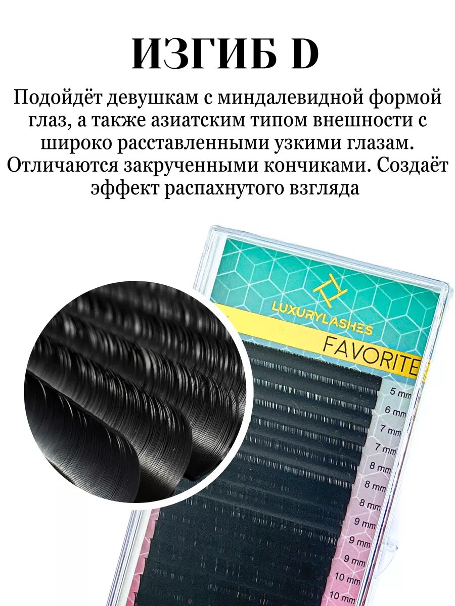 Ресницы для наращивания микс D 0.12 5-12 mm — фото 1