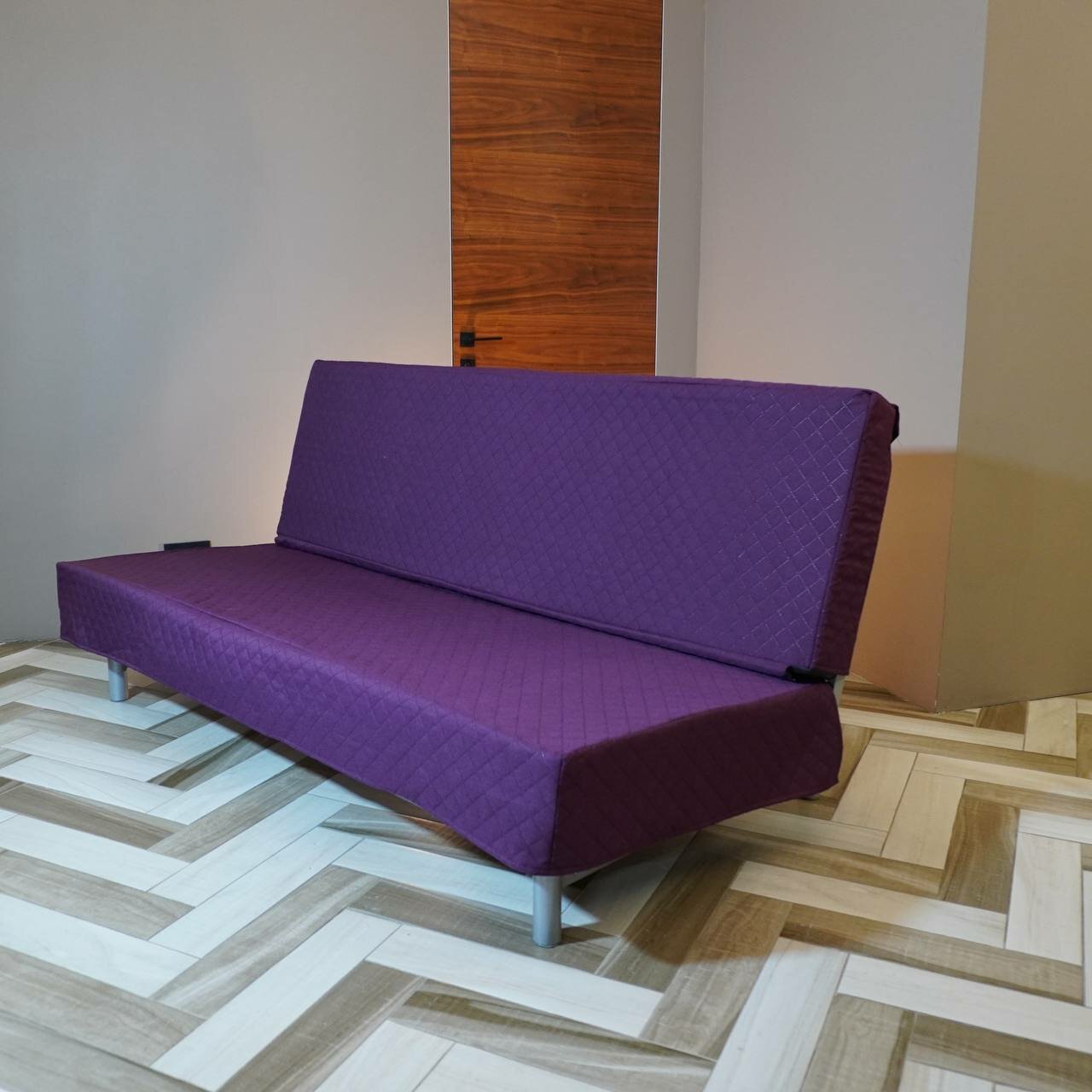 Чехол для дивана "Бединге", лиловый, рогожка, машинная стирка, 140 см х 200 см