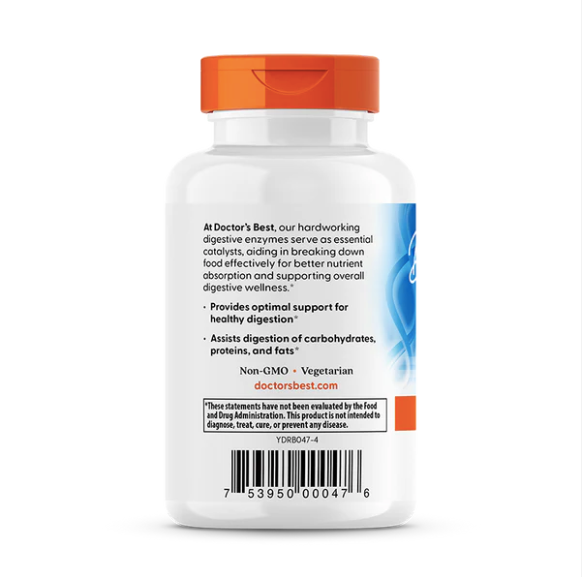 Изображение Doctor's Best, Пищевые ферменты Digestive Enzymes, 90 капсул