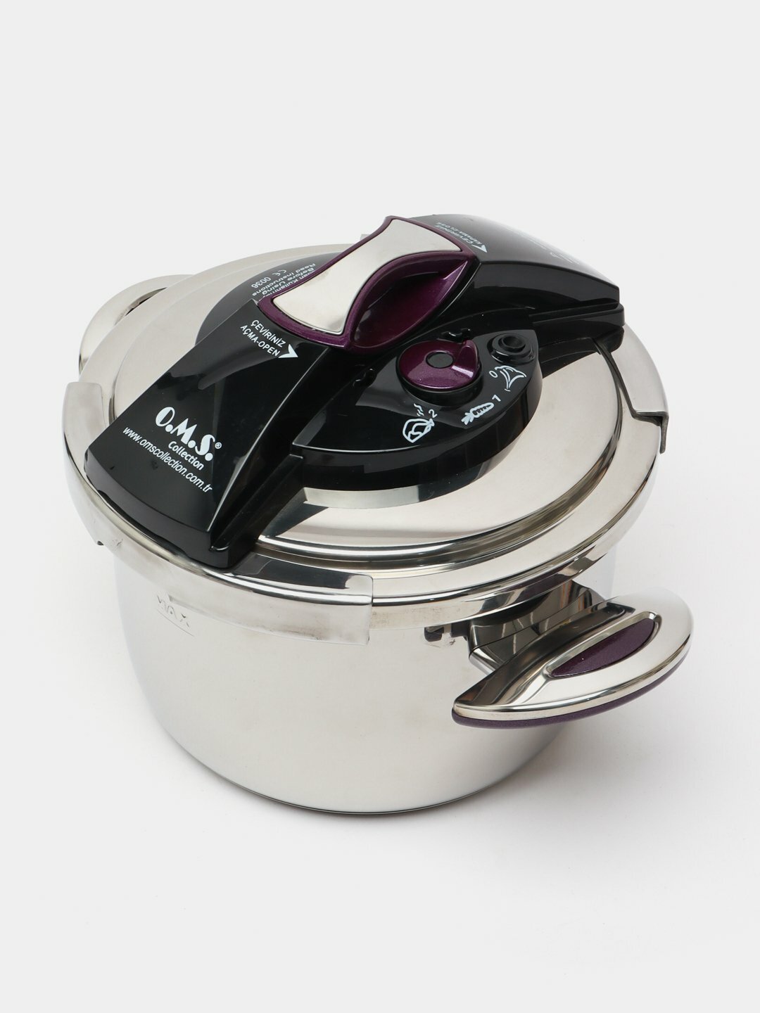 Скороварка O.M.S Collection 5035, нержавейка, 7 л, капсульное дно, для индукции — фото 1