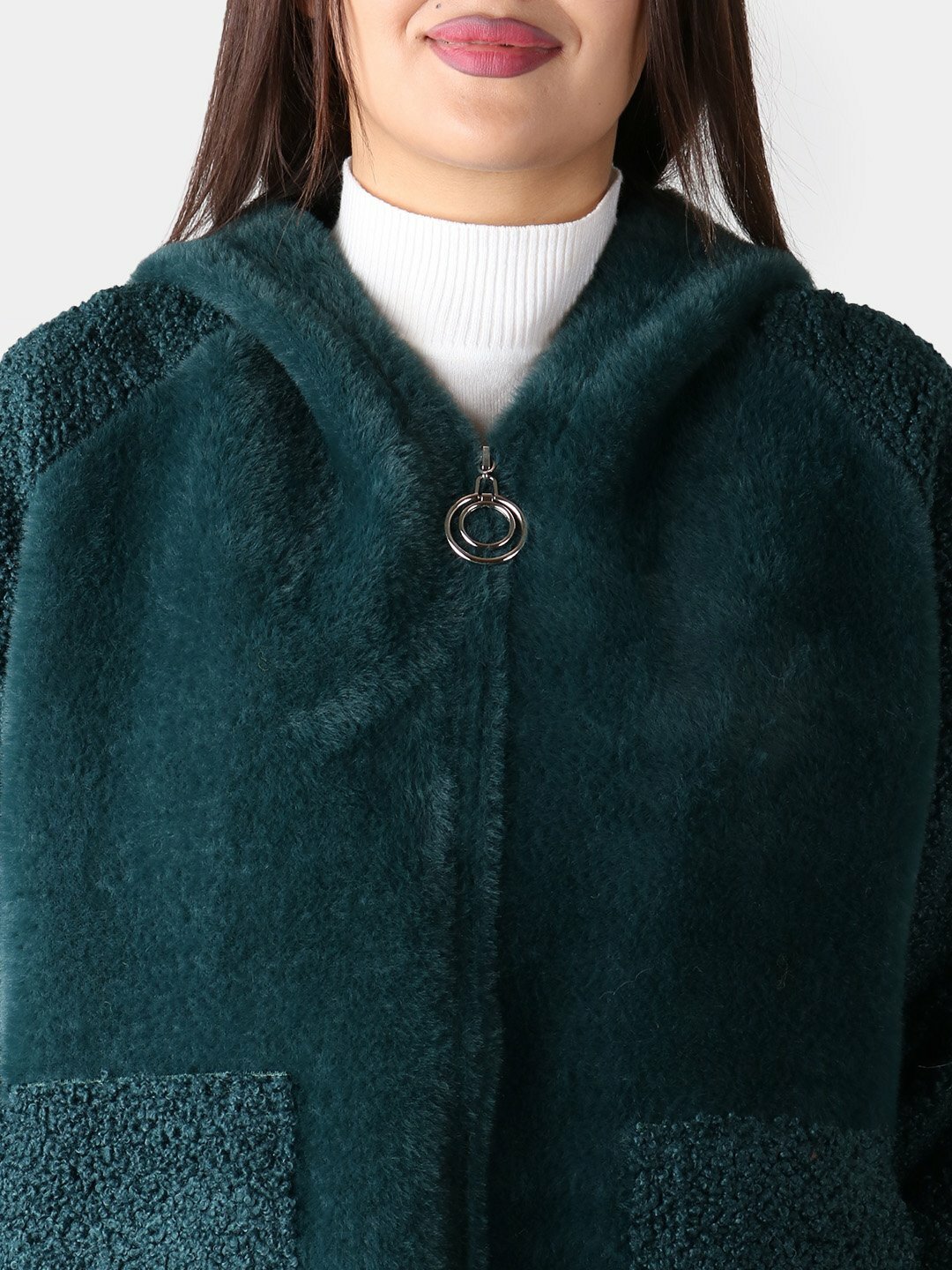 Пальто, размер One Size, темно-зеленый — фото 1