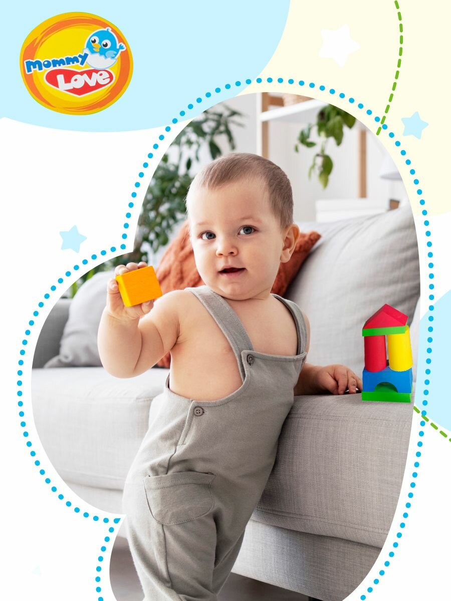 Мягкий конструктор для малышей 38 деталей от бренда Mommy Love — фото 1