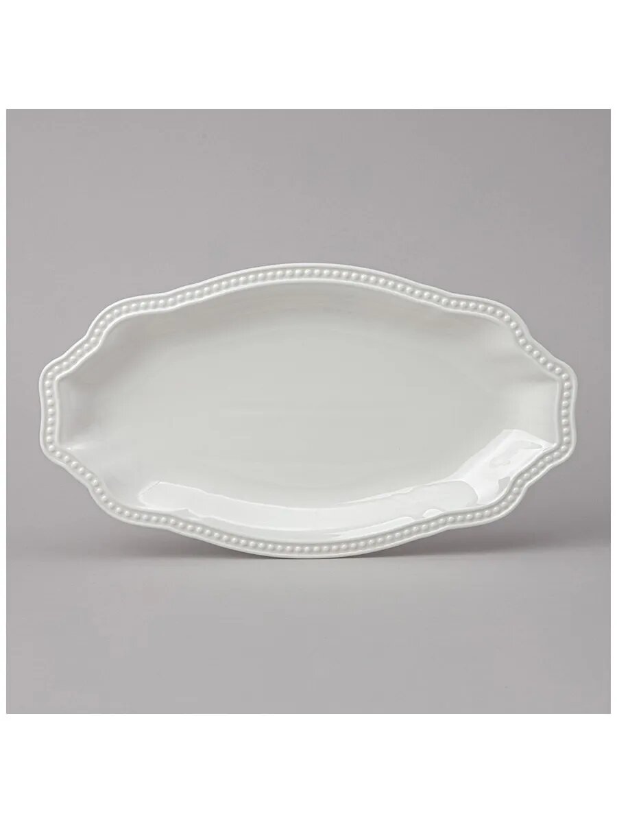 Блюдо овальное Ribbon 30x165 см Lefard фарфор