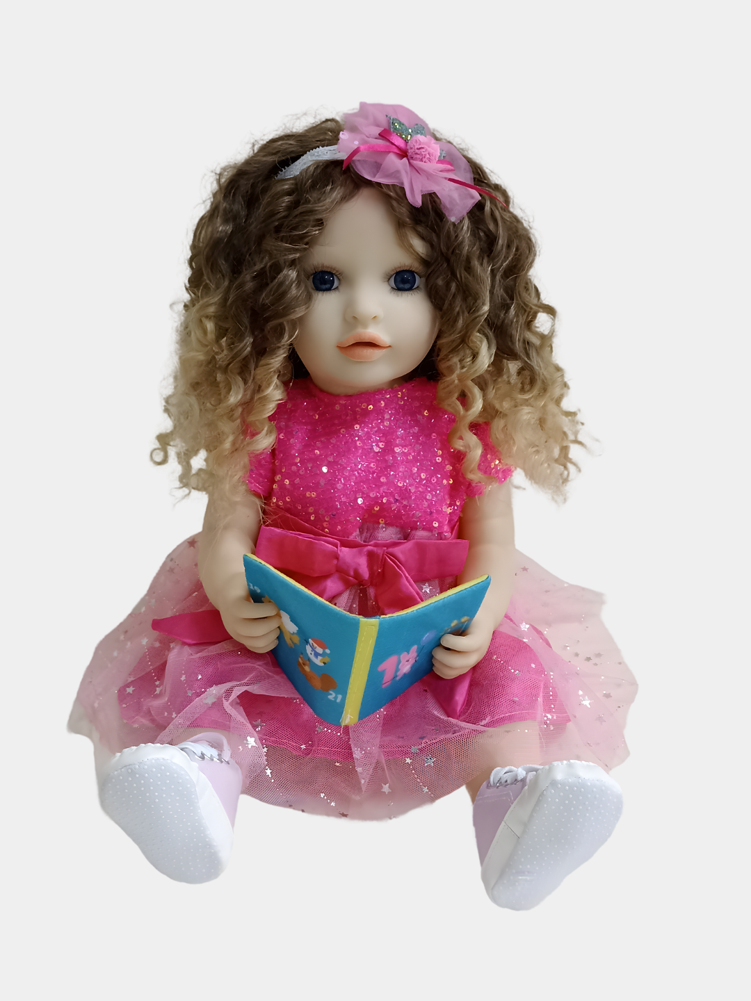 Reborn qo‘g‘irchog‘i gapiruvchi, interaktiv qo‘g‘irchoq, qo‘g‘irchoq, aksessuarlar to‘plami — фото 1