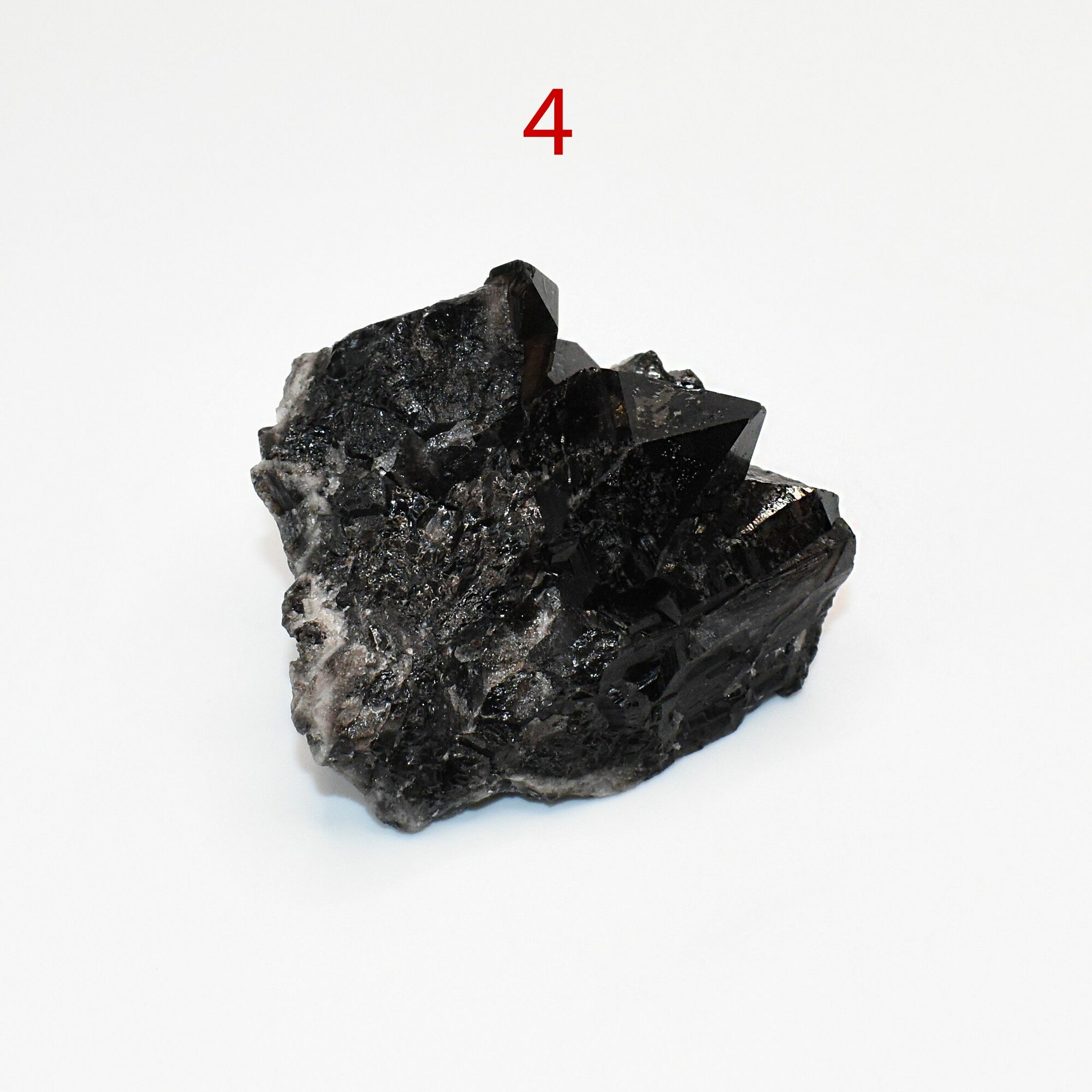 Чёрный Кварц Морион  сросток кристаллов 46 г  Дальнегорск