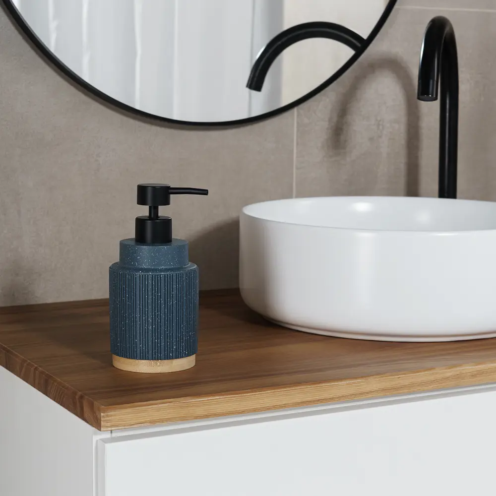 Дозатор Verran "Sirius", для жидкого мыла, полирезин, синий, 480 мл