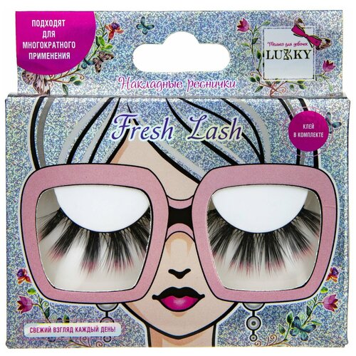 накладные ресницы lukky lucky fresh lash жемчужинки Накладные Ресницы Lukky(LUCKY) Fresh Lash пушистые розовые