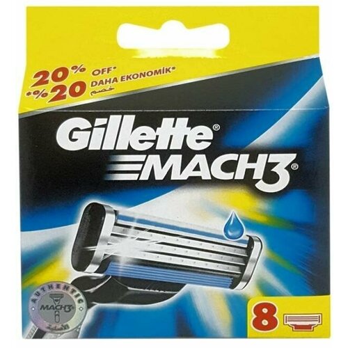 Сменные Кассеты Gillette Mach3 сменные касеты 8 шт