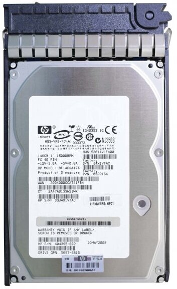 Жесткий диск HP 404395-002 146,8Gb Fibre Channel 15000 3,5" HDD