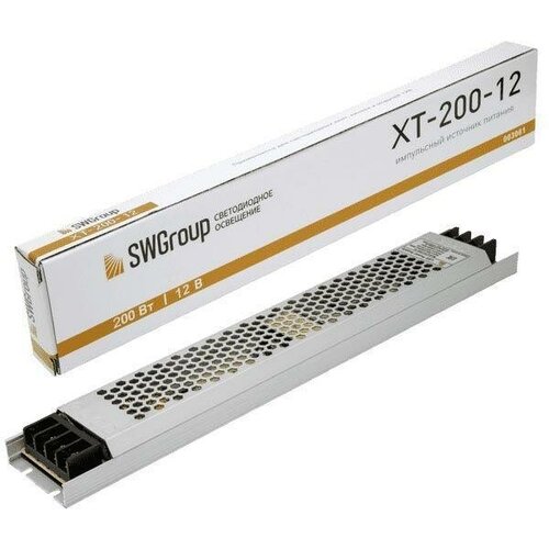 Блок питания SWG 12V 200W IP20 16,6A XT-200-12 003061 блок питания swg 12v 400w ip20 33 3a xt 400 12 007874