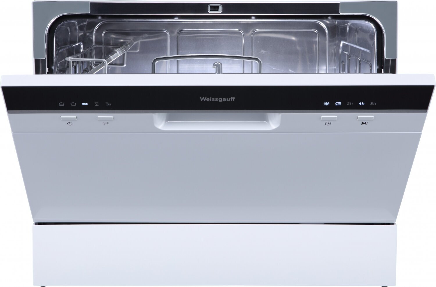 Настольная посудомоечная машина Weissgauff TDW 4106 Led,3 года гарантии, 5 программ, быстрая, интенсивная, 6 комплектов посуды, LED-индикация, дозагрузка, таймер