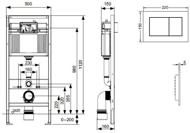 Комплект инсталляции TECE Tecebase K447401 - фотография № 12