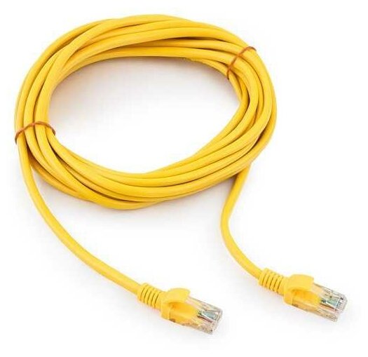 Патч-корд UTP Cablexpert PP12-10M/Y кат.5e, 10м, жёлтый - фотография № 7