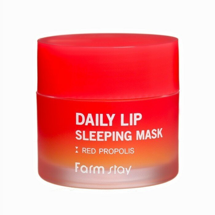 Маска ночная питательная для губ с прополисом FarmStay Daily Lip Sleeping Mask Red Propolis, 20гр - фото №11