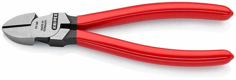 Бокорезы, 160 мм, фосфатированные, обливные ручки, SB KNIPEX KN-7001160SB