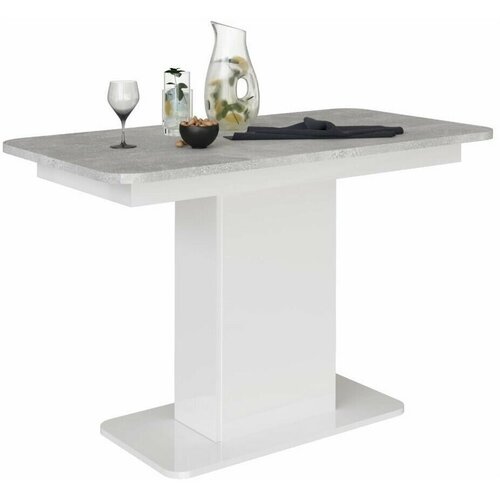 Стол обеденный Мебель-Комплекс СО-3 Белый/Ателье светлый