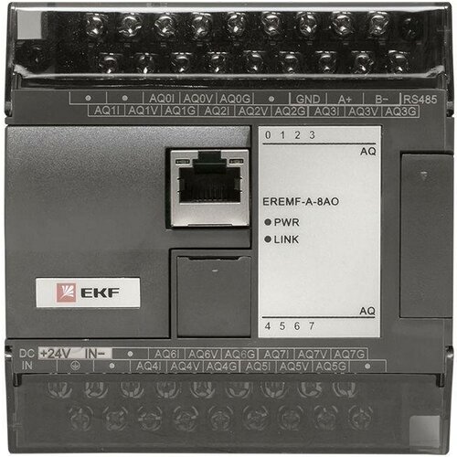 Модуль аналогового вывода EREMF 8 PRO-Logic | код. EREMF-A-8AO | EKF ( 1шт. ) модуль ввода термосопротивлений eremf 8 pro logic код eremf t 8tr ekf 1шт