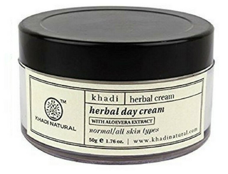 Дневной крем для лица Кхади экстракт Алоэ Вера (Herbal Day Cream, Khadi), 50 гр.