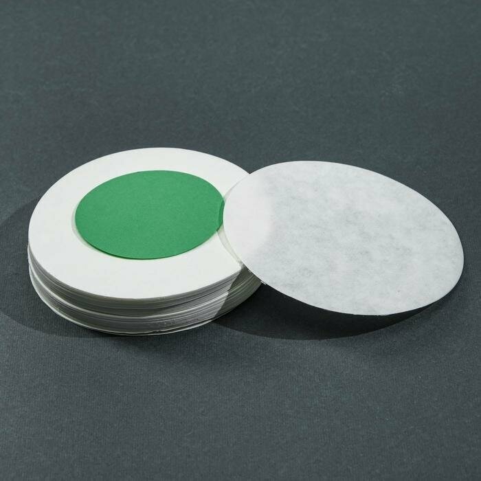 Фильтры d 90 мм зелёная лента марка ФММ очень медленной фильтрации набор 100 шт