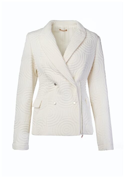 Пиджак NEHERA, средней длины, трикотажный, размер 36, белый