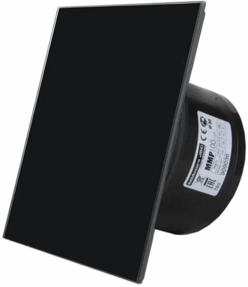 Вытяжной вентилятор сверхтонкий MMotors MM-P 100 стекло чёрный глянцевый - фотография № 7