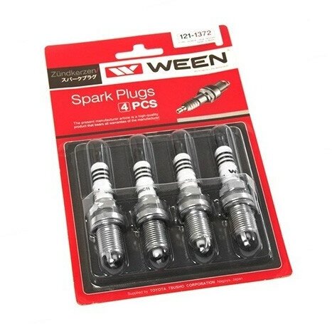 Свечи зажигания Ween 121-1372 для LADA (ВАЗ) инжектор, 16 клапанов, 4шт.