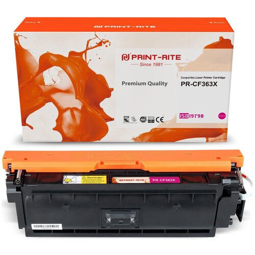 Картридж лазерный Print-Rite TRHGL9MPU1J PR-CF363X CF363X пурпурный (9500стр.) для HP CLJ M552dn/M553dn/M553N/M553x тонер картридж hp 508x cf363x пурпурный 9500стр для hp clj m552 m553