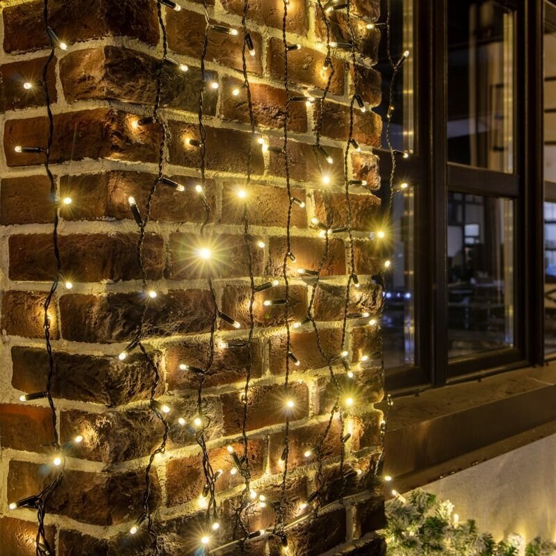 Гирлянда светодиодная Штора Занавес на окно уличная, 2х3м, 230 В, диоды теплый белый, новогодние товары подарки/ электрогирлянда, Neon-Night